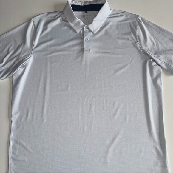 Nike Golf Polo Dri-Fit Gray Stripes Short Sleeve Size XL - Picture 1 of 7